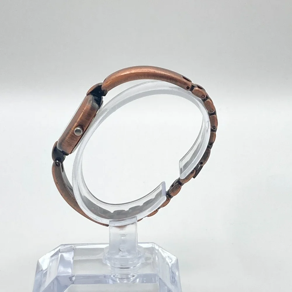 Arenix Women's Watch Copper Tone 18mm Oval New Battery SMALL 6